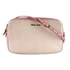 Miu Miu shoulder bag pink leather